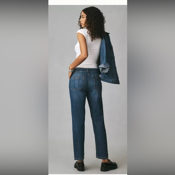 Anthropologie x Pilcro The Wanderer Mid-Blue Oversized Relaxed-Leg Jeans - Picture 5 of 15